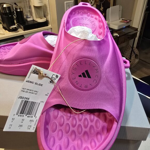 Adidas Men's Stella McCartney Slides Lilac Mule JS0266 Size 10 NEW PURPLE - Picture 3 of 13